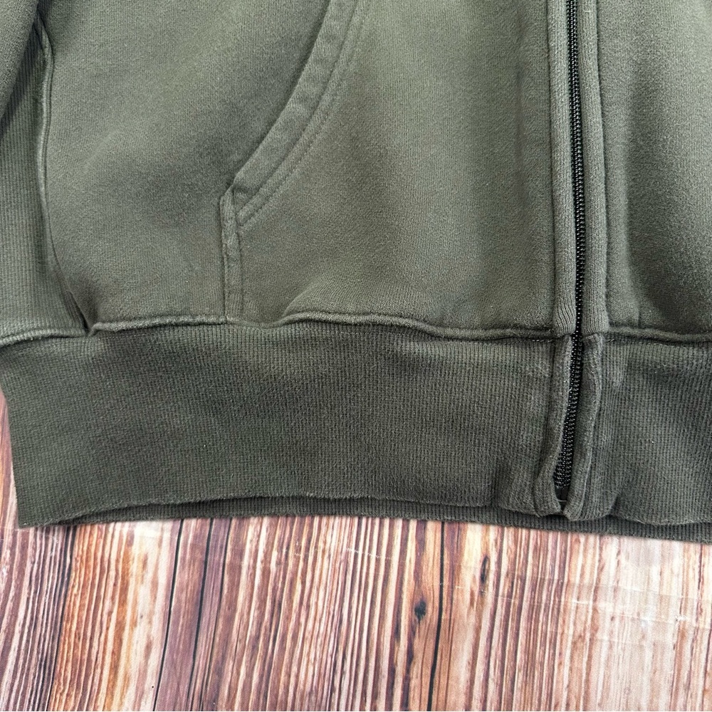 ARITZIA BOYFRIEND FIT SWEATFLEECE COZY FLEECE HOODIE OLIVE GREEN SIZE SMALL - Picture 14 of 16